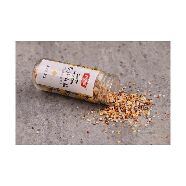 
Flavor Seasoning Gift Packing Granular Pellets Grinder Garlic Sea Salt 