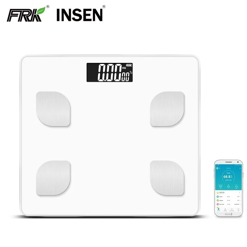 396lb Adult BMI Black ABS Analyzer BT Body Fat Weight Household Scales Wireless Percentage Calculator Scale