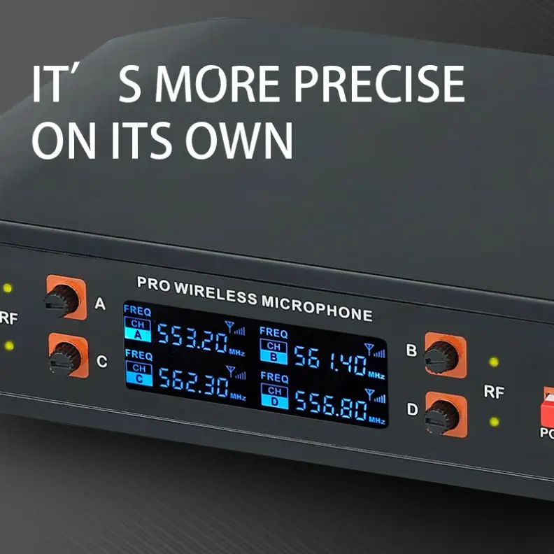 remotely available uhf 2 handheld wireless microphone system