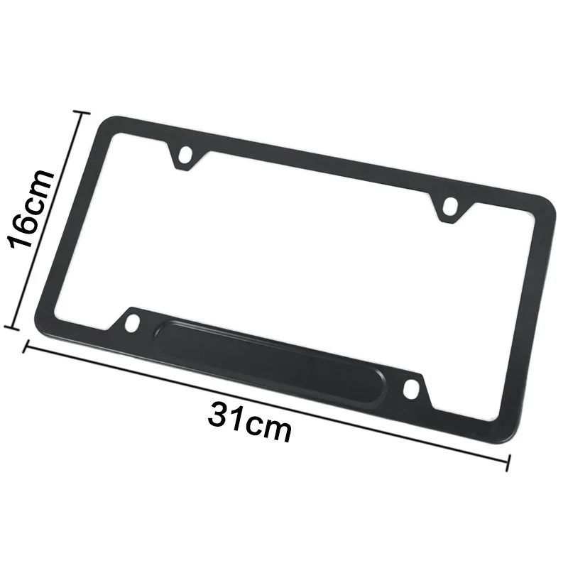 Custom aluminium License Plate Frame Personalized American Standard for Cars Motorcycles Featuring Plastic Alloy Materials