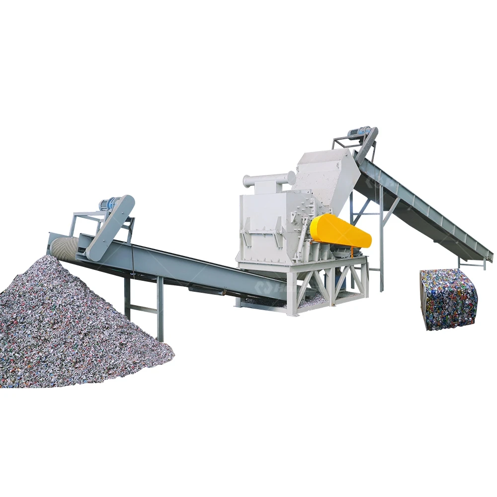 Diesel Engine Metal Crusher Machine Waste Iron Steel Hammer Mill