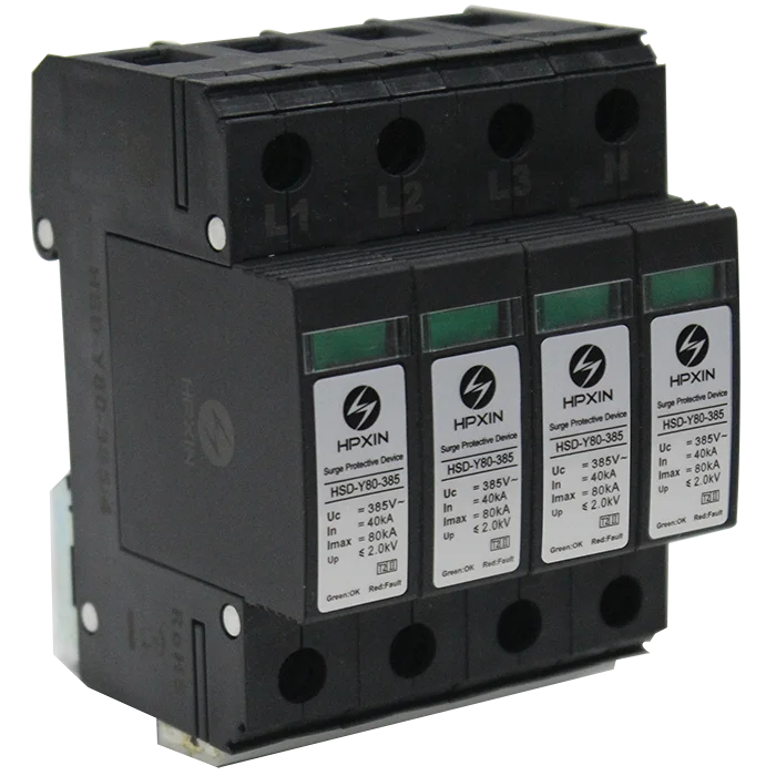 
Hpxin HSD-Y80-385 высокой эффективности AC DC сетевой фильтр разрядник защита от импульсного перенапряжения СПД-устройство 