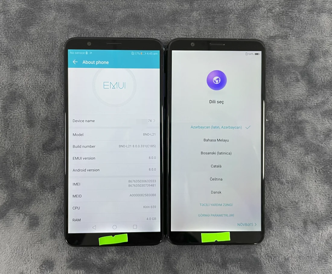 Wholesale Wholesale Original Unlocked Used Mobile Phone For Honor 7X 128GB Smartphone Dual SIM 8X 5X 7S Y9 Second Hand
