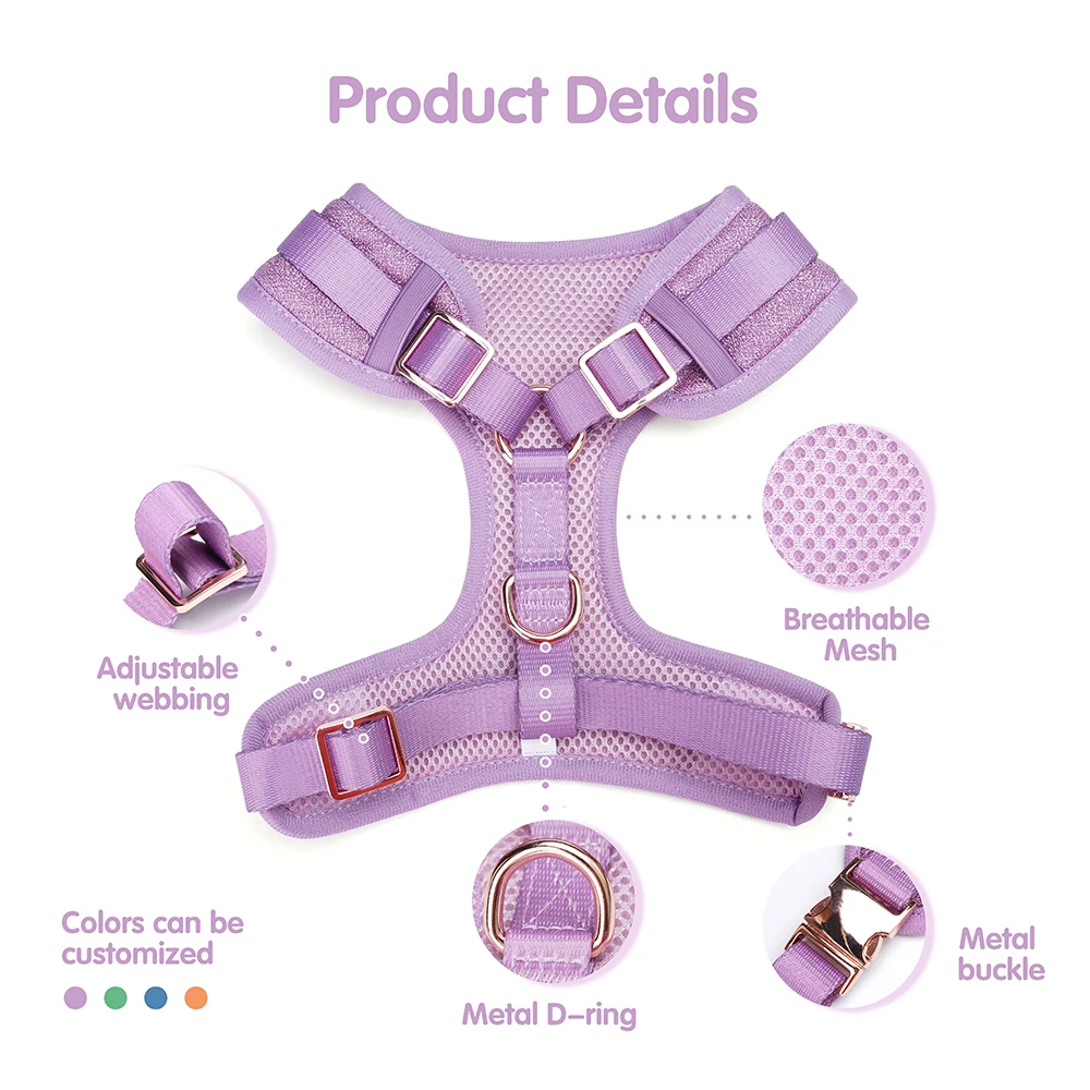 Hanyang pet supplies OEM Custom designer adjustable dog Cat harness dog harness small dogs cats