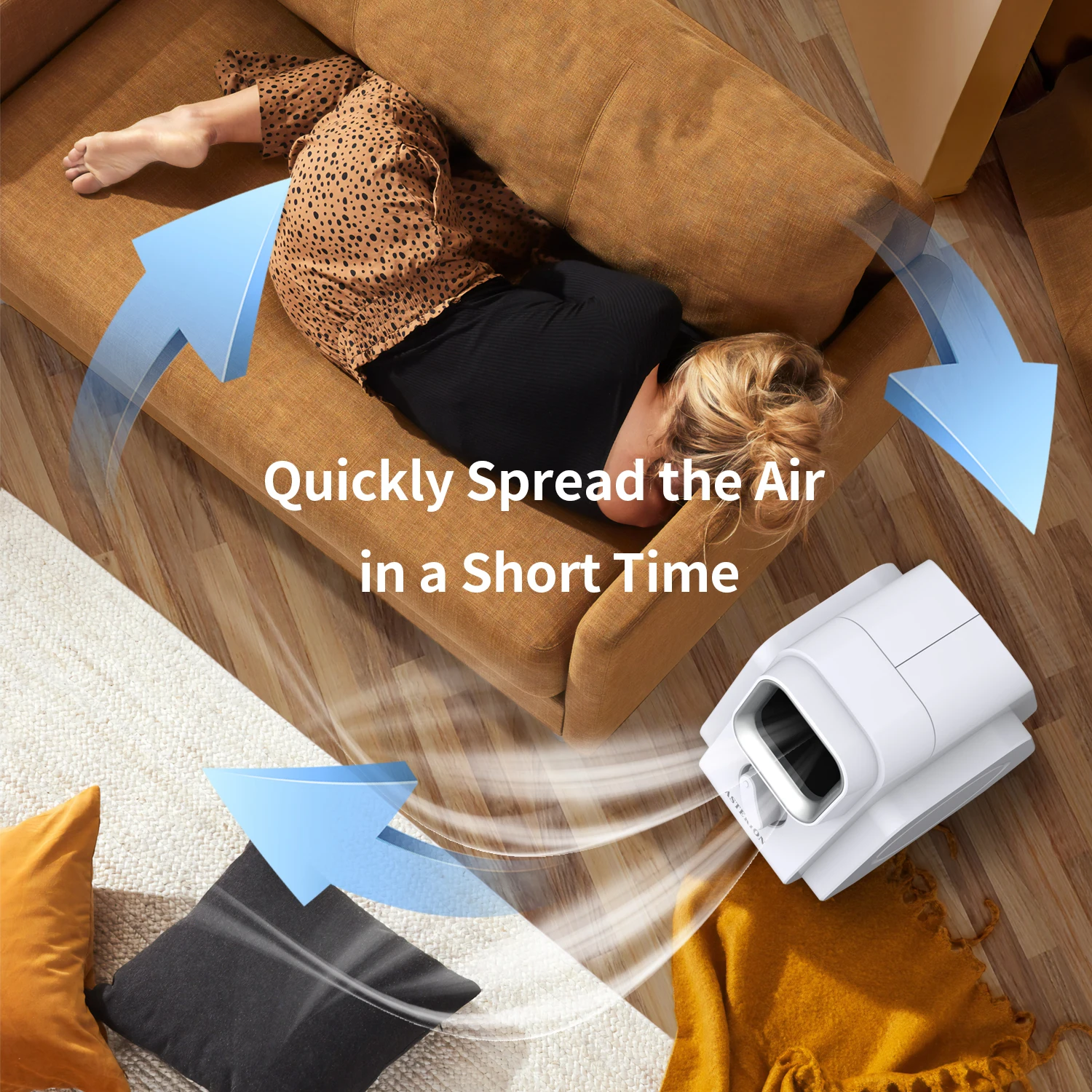 Home Cheap Personal Electric Aroma Diffuser Leafless Bladeless Room Table Fan for Baby Children Kids