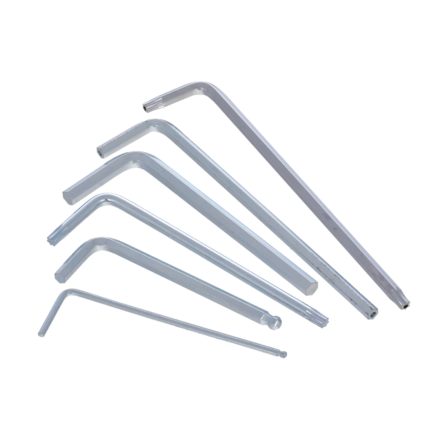 Custom OEM din911 L Shaped Torx security allen key T8 T20 T30 5mm 6mm 8mm Nickle Plated CRV steel stainless hex hexagon Wrench