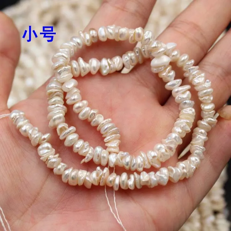 baroque shape Keshi Pearl Strand Natural Freshwater Pearl Strand for Jewelry Making