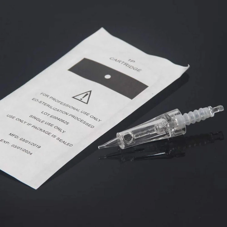Картридж с тату-иглой 1Rl/3Rl/5Rl/7Rl/3F/5F/7F одноразовый Перманентный макияж бровей наностерильная текстурированная татуировочная