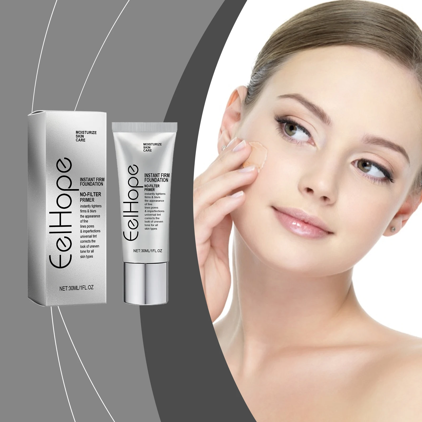 OEM/DEM EELHOPE Instant Firm Foundation   Whitening Makeup Cream r   Moisturizing liquid concealer foundation