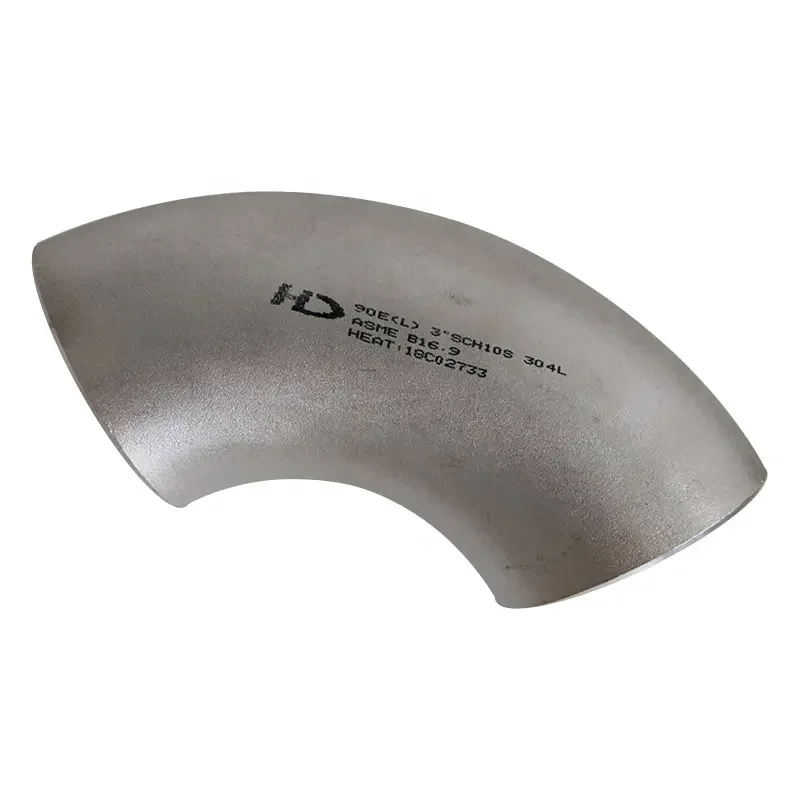 Stainless Steel 304 316L Pipe Fittings Sanitary 45 Degree Bend 90 Degree Bend Long Type Polishing Weld Elbow