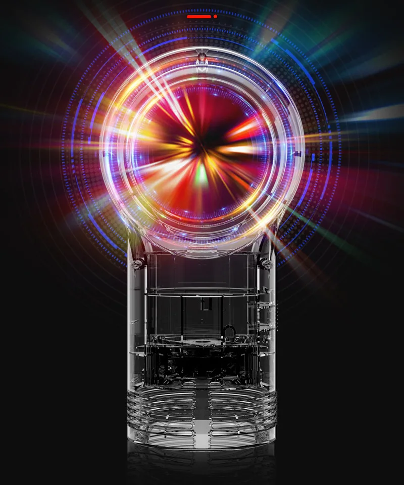 New Bass noiseless constant temperature heating bladeless one-piece frosted Fan Heater