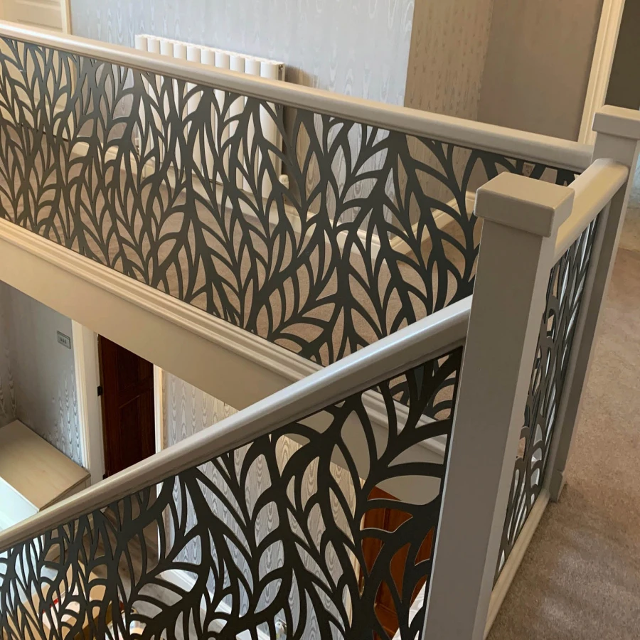 Spiral staircase wrought pipe deck stainless steel balustrade system hand railing designs modern wrought iron handrails