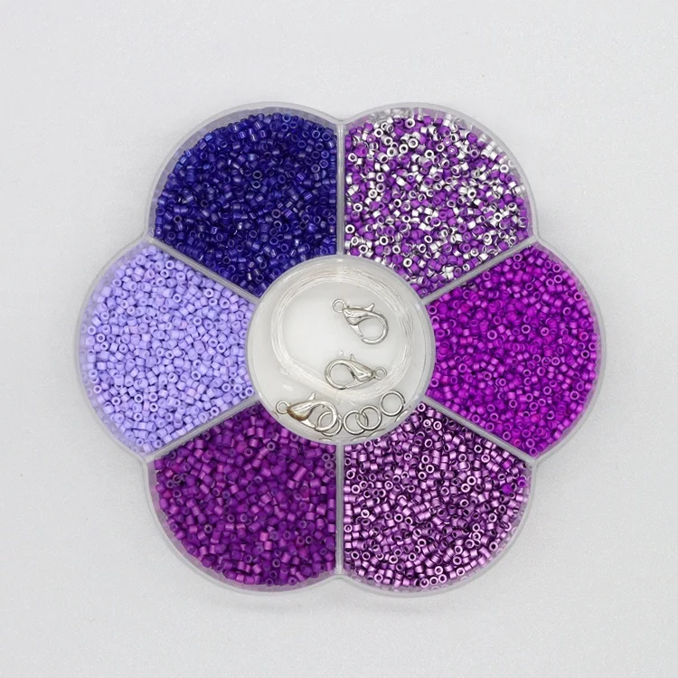 Wholesale Good Quality Hot Selling 2mm multicolor Craft DIY mini crystal seed waist glass bead for Jewelry making