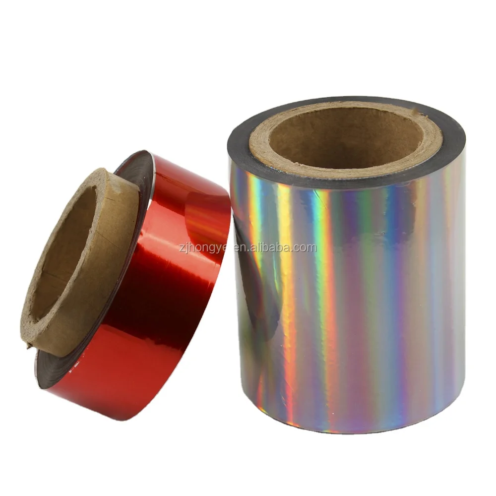 Customized size embossed hot transparent color paper hot stamping foil