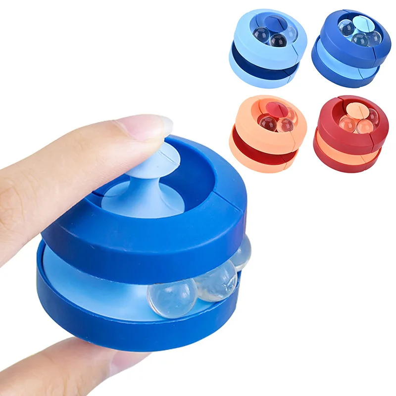 Cross-border hot sales stress relief magic bean education Hamburg 3D spinning gyroscope puzzle portable anti-stress fidget toy
