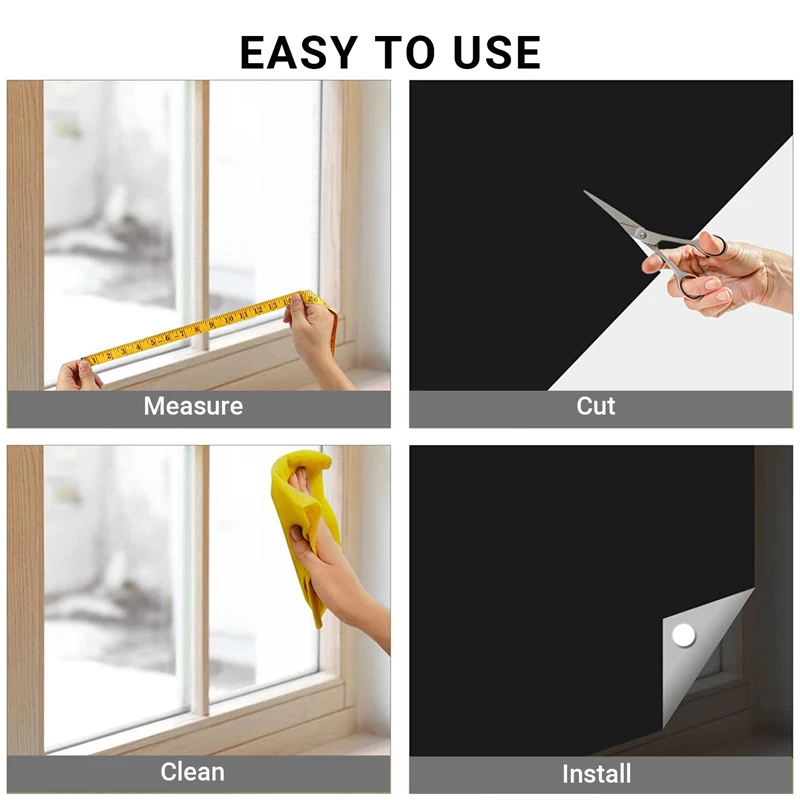 Blackout Magnetic Blinds Portable Window Blackout Curtain Shade Eco-friendly Black Out Curtain