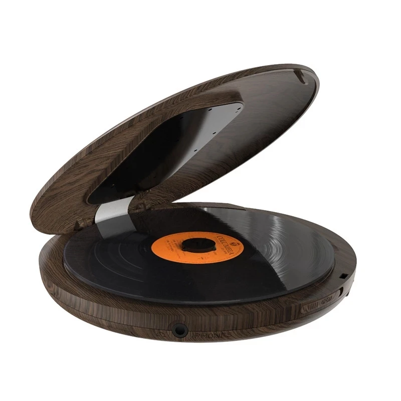 Portable HIFI Wood CD611 Player Personal Compact Disc Player with LCD Display CD Music Walkman cd player for Kids Adults