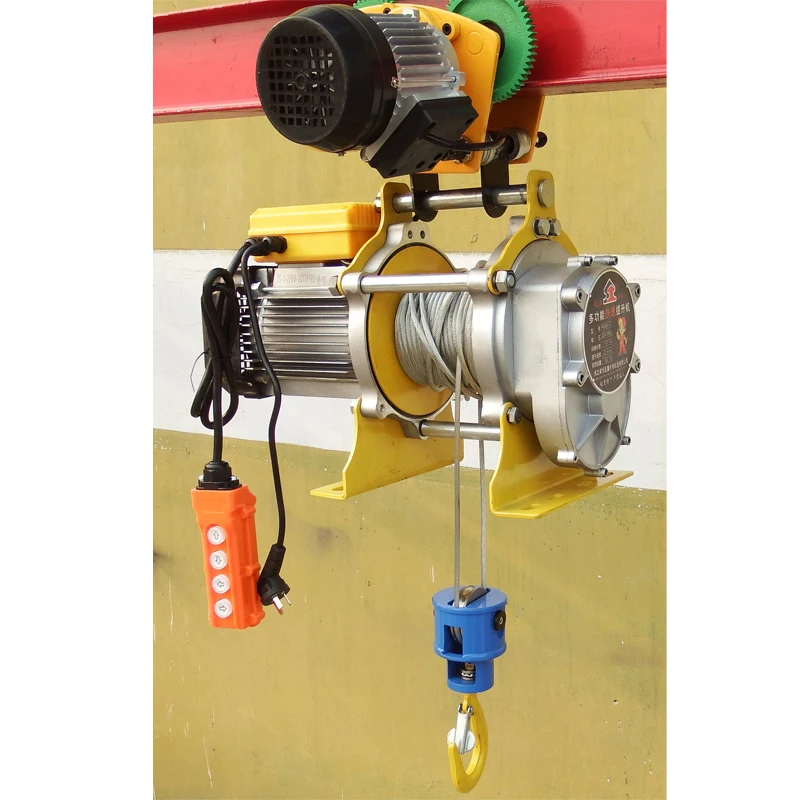 China Portable Crane Factory Supply New High Quality Electric Hoist Winch 380v 50hz 3 Phase Lifting Machine Hot Sale