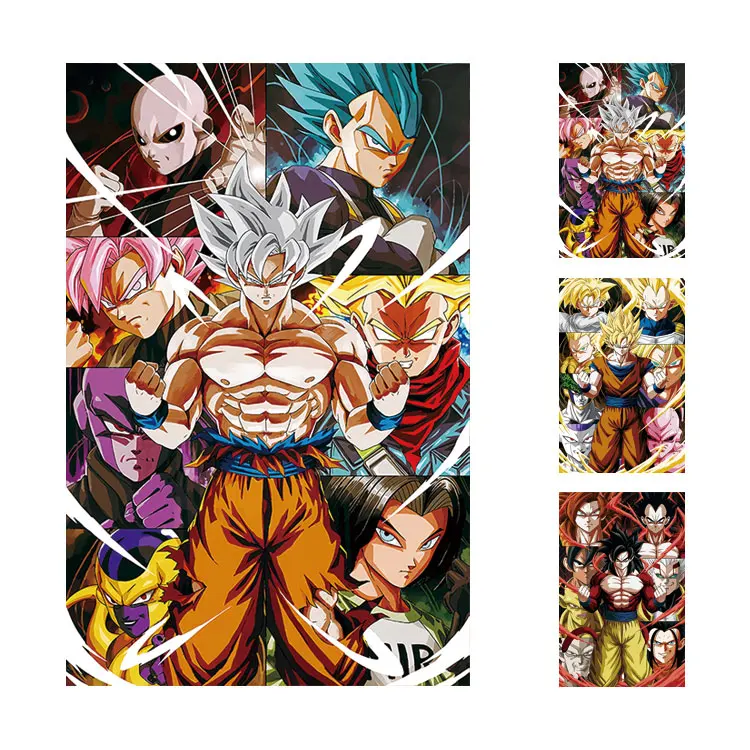  3D тройного перехода с откидной крышкой рисунком из аниме плакат 11 'x 17' Dragon Ball Z Аниме 3d плакаты для украшения