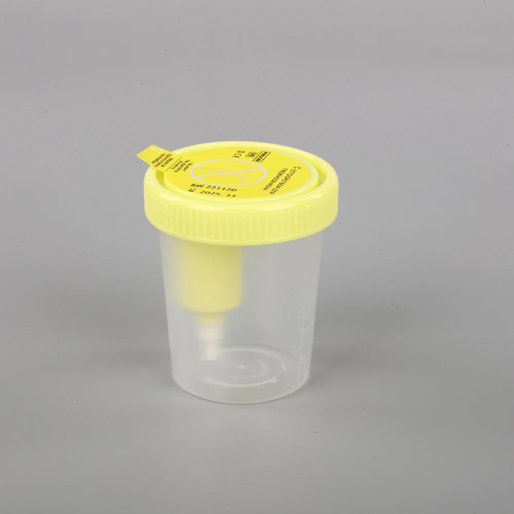 30Ml 60Ml 90ml Urine Drugs Collection Test Cup Leak Proof Medical Vacuum Negative Pressure Urine Cup