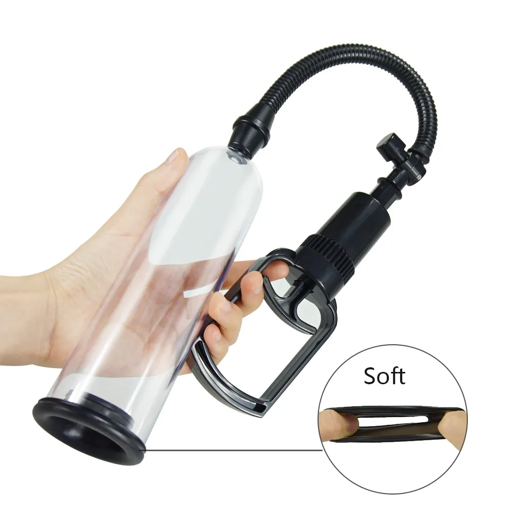 Male Penis Pump Manual Penis Enlarger Sex Toys For Man Vacuum Pump Male Masturbation Trainer Adults Sex Products