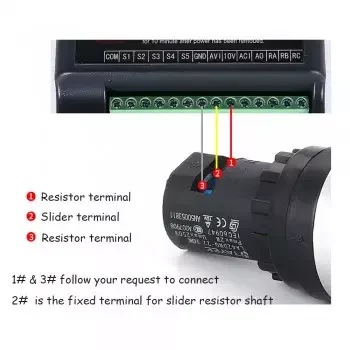 LA42DWQ-22 500 ohm knob rotary switching potentiometer potentiometer inverter resistance variable speed drive potentiometer
