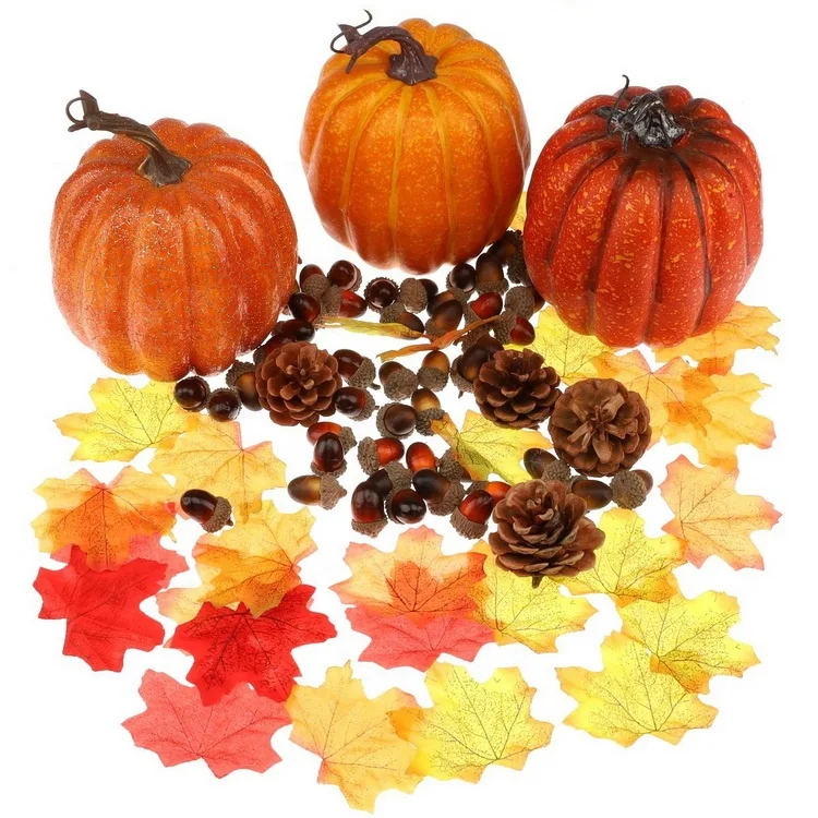 
Gresorth Fake Big Pumpkins Artificial Vegetable Food Model Lifelike for Fall Autumn Halloween Christmas Party Holiday Decoration 