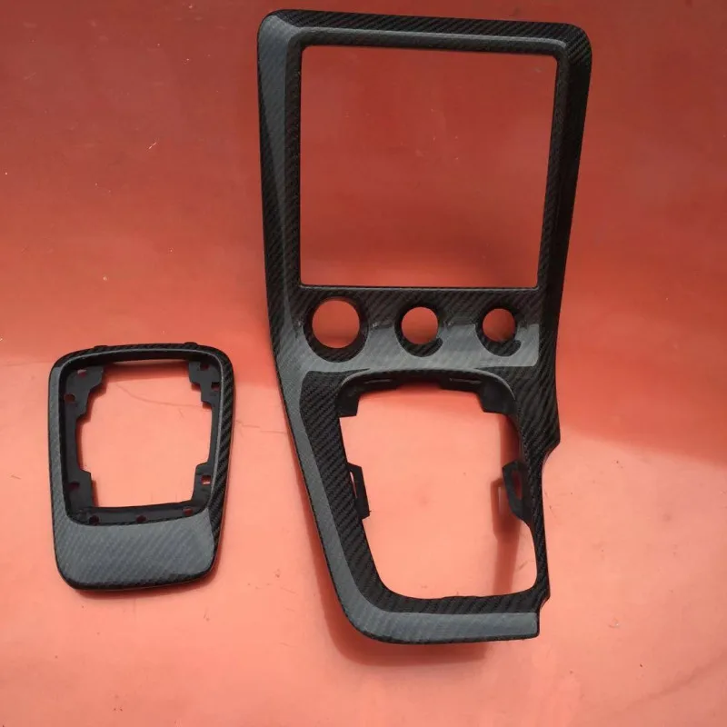 For silvia S15 OEM RHD Radio & Gear Surround Console Replacement (2pcs/set) carbon fiber