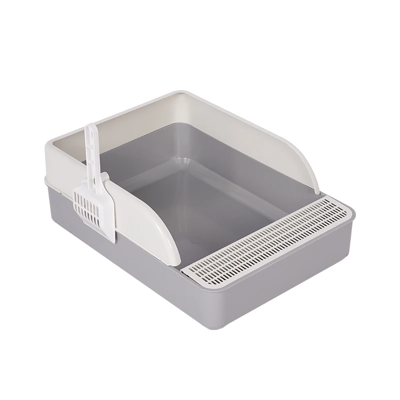 2022 Cat Litter Box Splash-Proof Semi-Enclosed Detachable Cat Toilet With Spoon Deodorizing Cat And Kitten Cage Can Put Sandbox