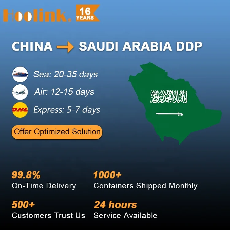 DDP 20feet 40ft Container Logistics Services Provider Freight Forwarder Sea Shipping Agent For Saudi Arabia Saudia