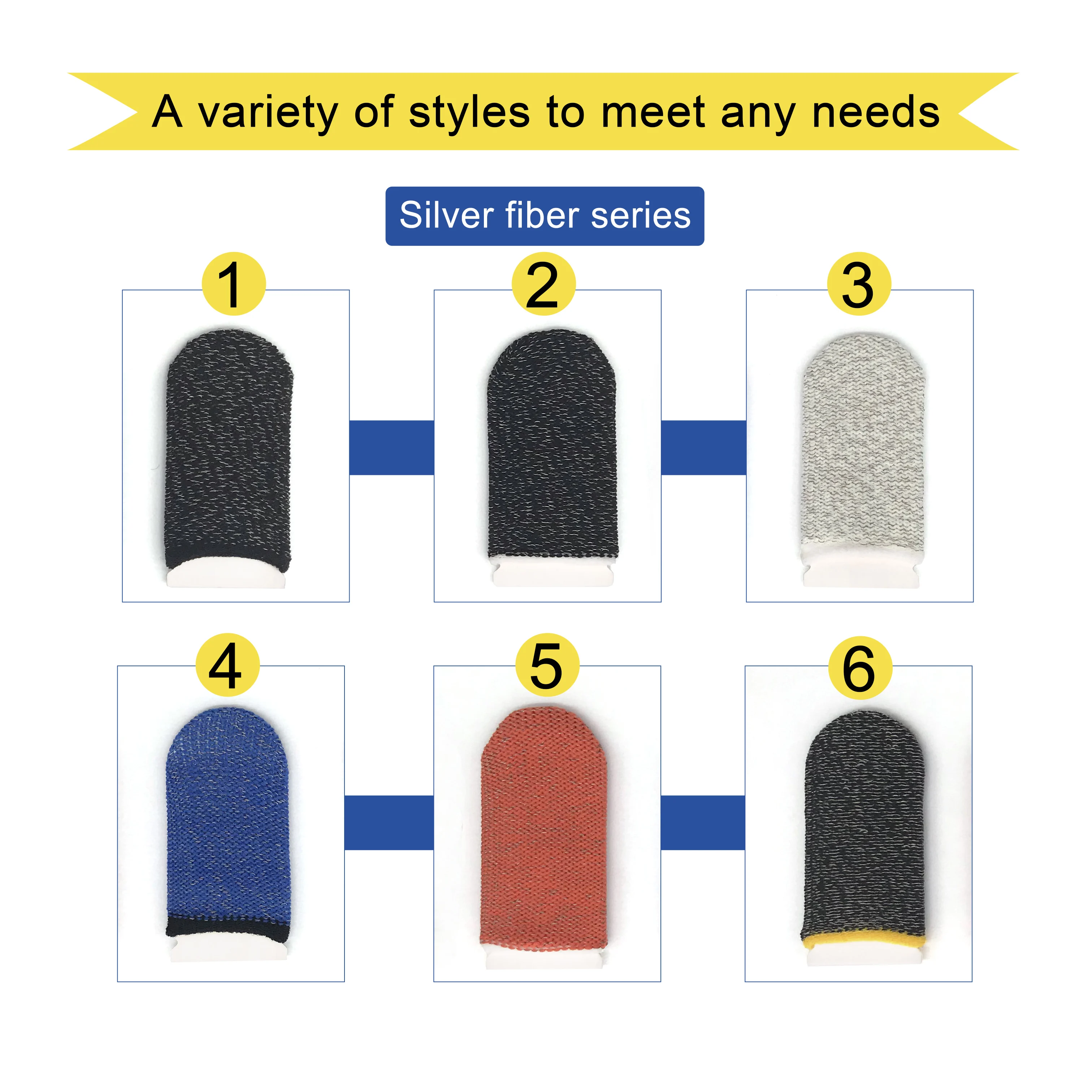 Finger Sleeve Breathable Mobile Game Controller Finger Stall Touchscreen Finger Gloves