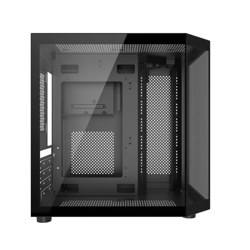 Factory Price New Trend Pc Case Glass Panel Gaming Computer Cases PC Micro ATX Tower Case Gaming Casing for PC