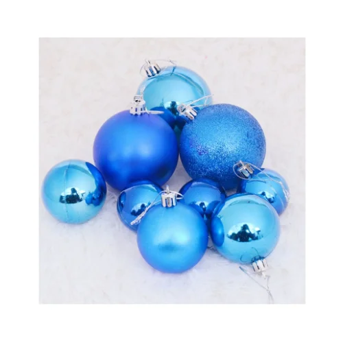 Wholesale Christmas Decoration Ball Glass Hanging Christmas Glass Ball Blue