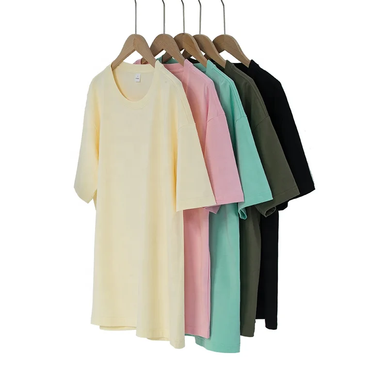 Heavyweight Blank High Quality 100% Cotton Custom Logo Printing T-shirt Oversized T-shirt