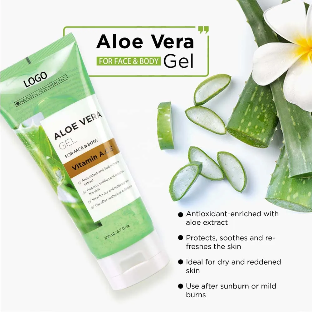 Private Label Repair Skin Moisture Soothing Whitening Cream Aloe Vera Gel