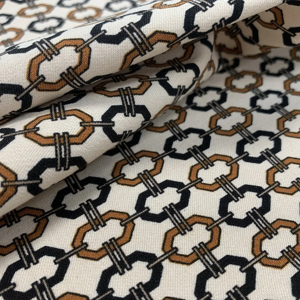 2023 Shaoxing Factory  NR Bengaline Print With Retro Pattern Design And Good Stretch For Spring-Summer Coat/Jacket