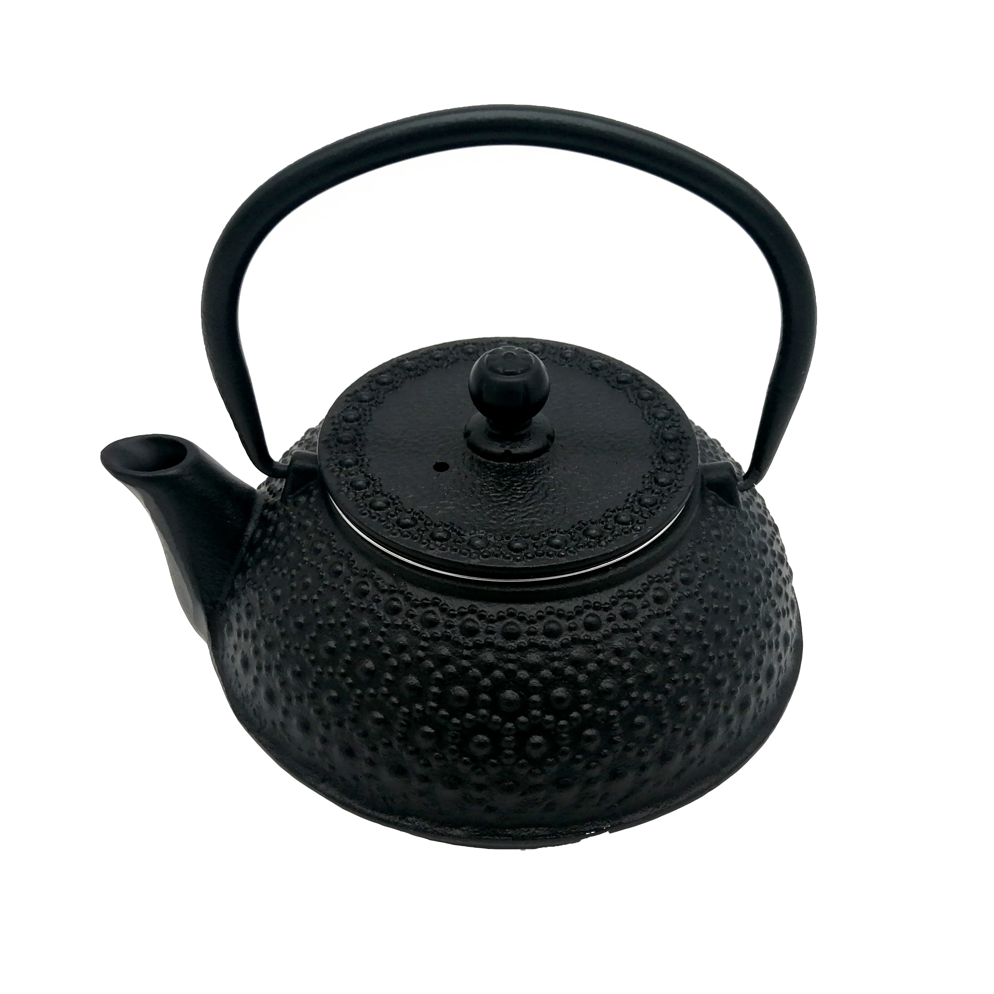 600ml Cast Iron Teapot with Stainless Steel Filter Cast Iron Kettle approved by BSCI LFGB