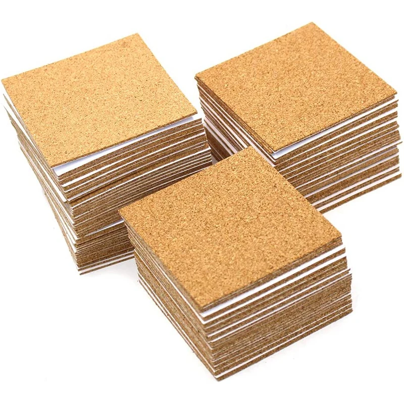 KUKESI Wholesale Customization Economic And Reliable Eco-friendly Square Or Round Self Adhesive Cork Pad With Back Sheet