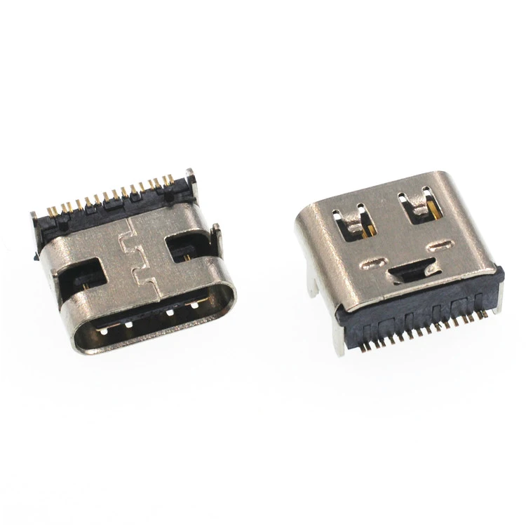 16 Pin Type-C Connector Female Single Row Type Horizontal SMT USB3.1 Female Connector Type C Connector