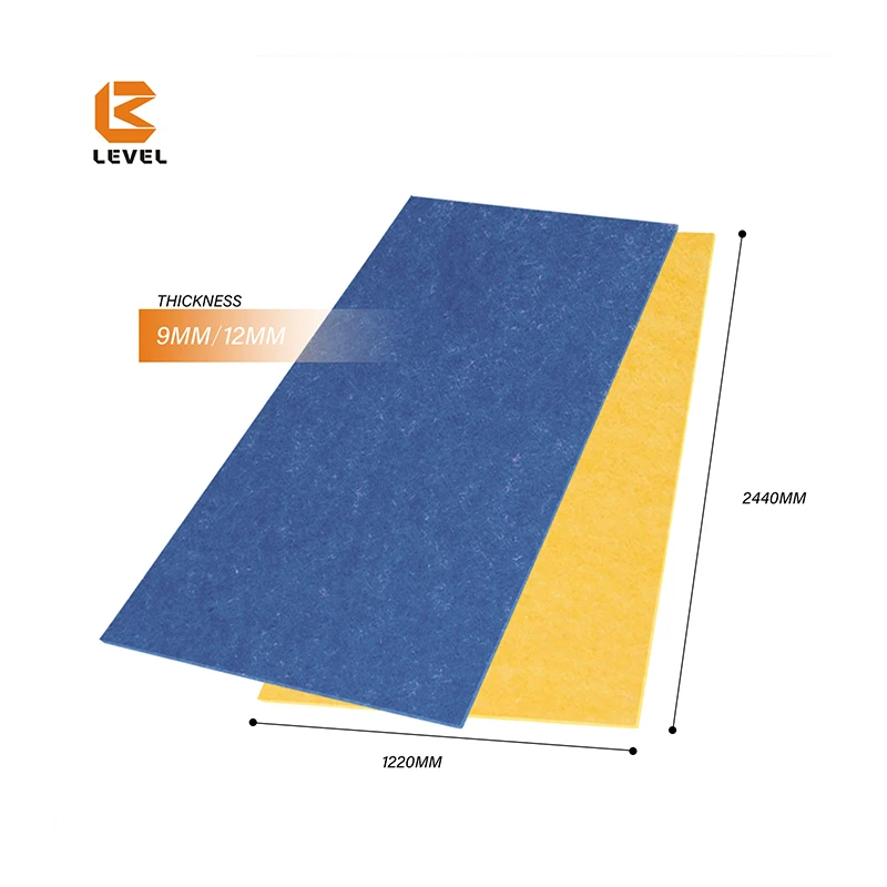 Factory Direct Supply PET Acoustic Felt Panels 600mm*600mm*9mm/12mm 100% Recyclab Material Decorative Wall Panel