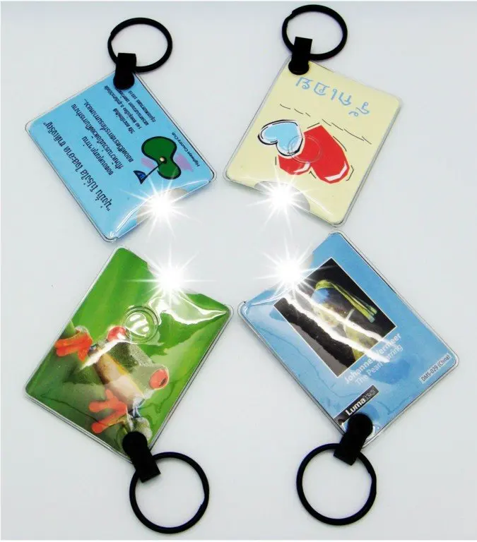 Full Color Printing Ps Torch Card Small Credit Card Torch Credit Card Magnifier Led Light Gift