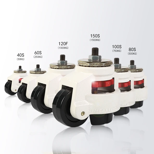 WH Facoty  FUMA  60F Nylon Wheel Top Plate  foot master heavy duty GD60f adjustable casters