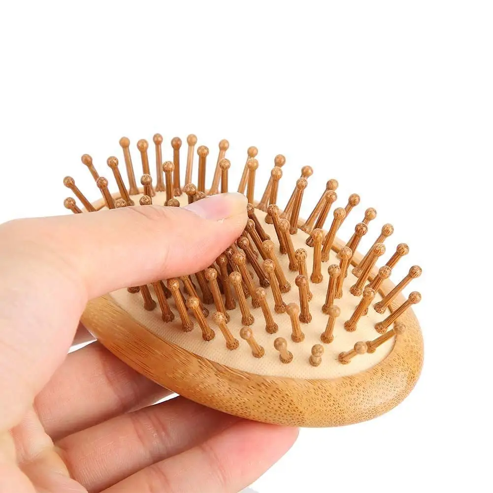 100% Natural Eco Friendly Organic Beechwood Bamboo Wood Bristle Scalp Massage Paddle Hair Brush Wood