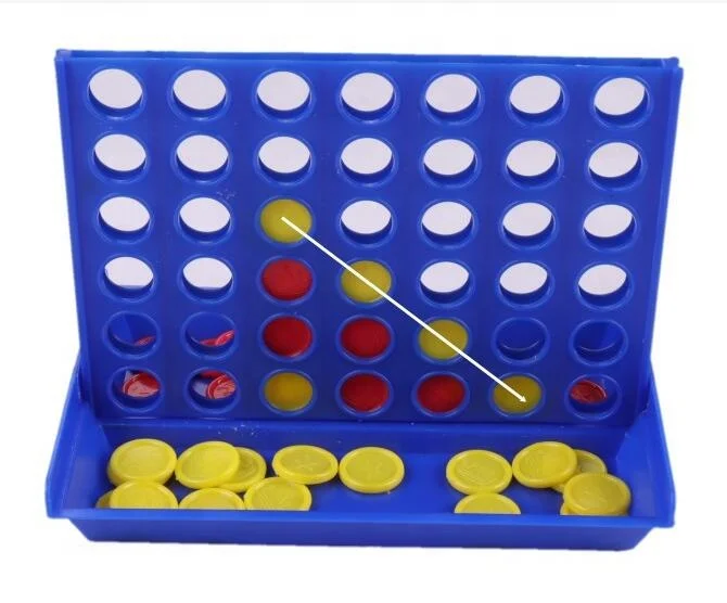 Plastic Game Connect 4 Game set 4 in a row for Kids Fun and Education