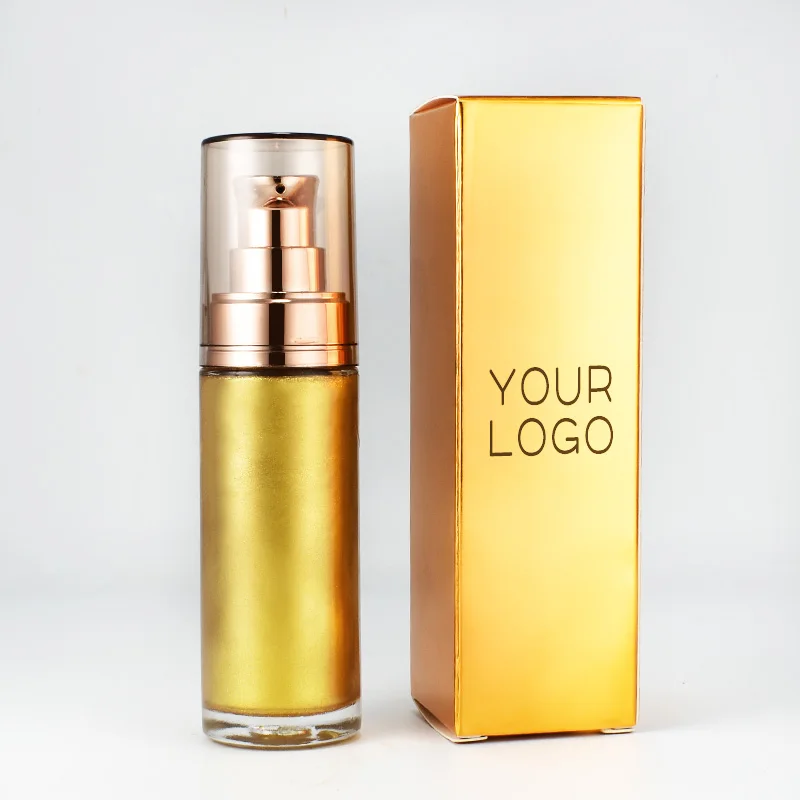 Private Label Long Lasting Shimmer Liquid Highlighter Liquid  Bronzer