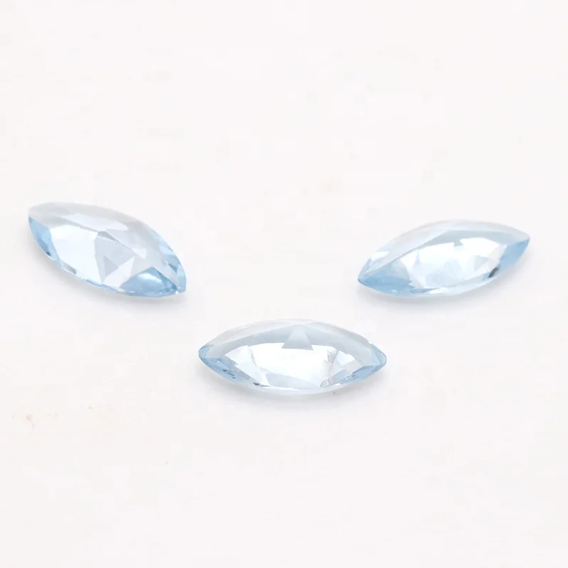 Wuzhou hot sell marquise shape spinel gemstone 1.5*3 mm to 6*12 mm high temperature resistance loose synthetic 106# spinel stone