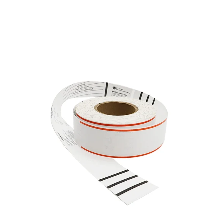 Багажные этикетки аэропорта Rfid печатные с постоянным клейким термоклеем авиакомпании.