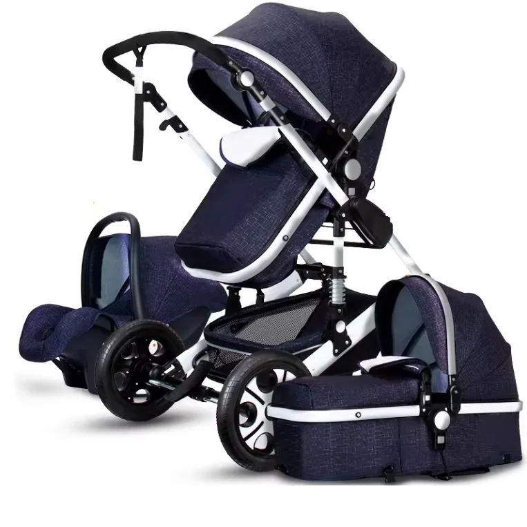 wholesale baby stroller 3 in 1/good quality cheap baby pram/China new design black luxury baby carriage for sale