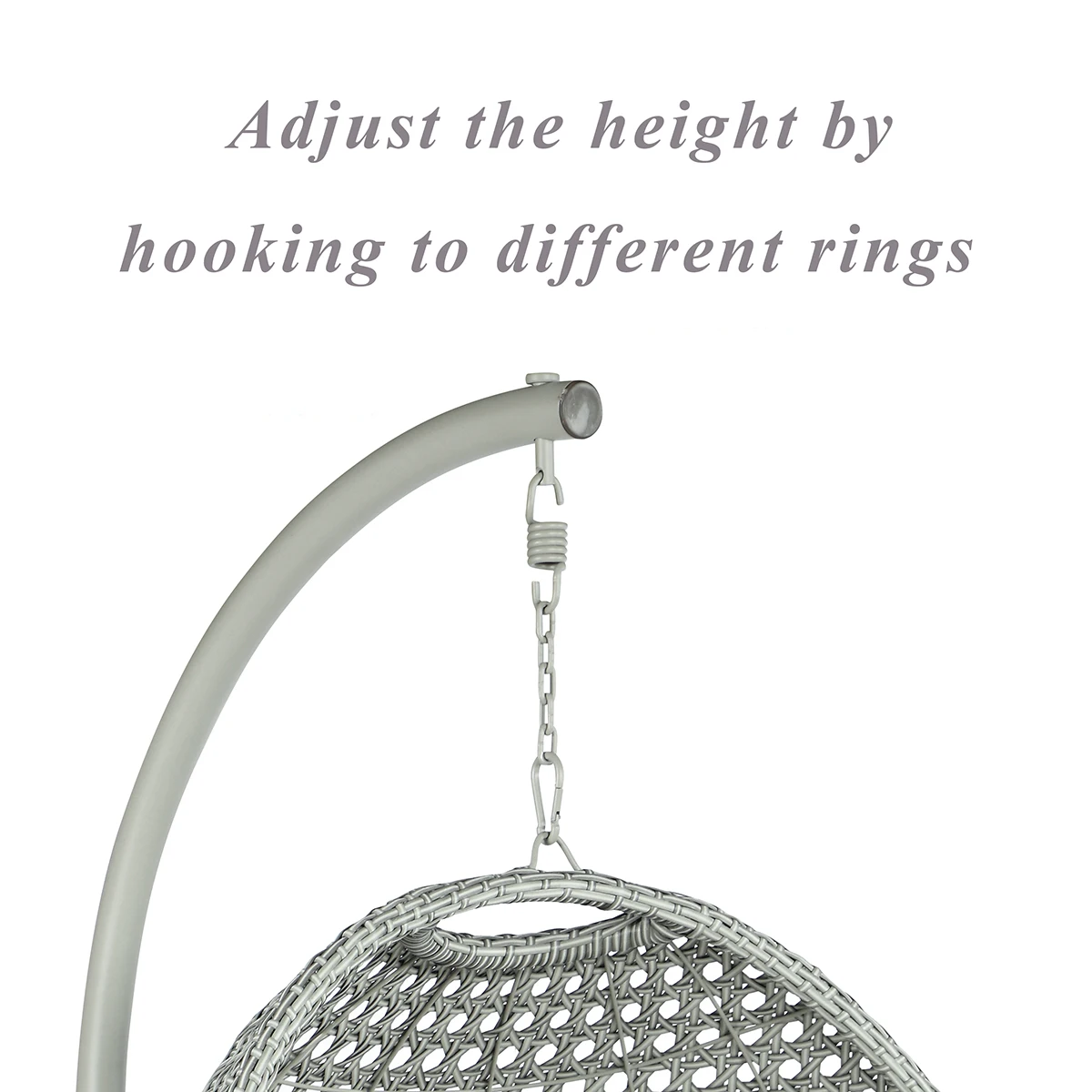 2021 outdoor furniture metal patio wicker rattan hanging basket swing chair tear drop egg with stand and