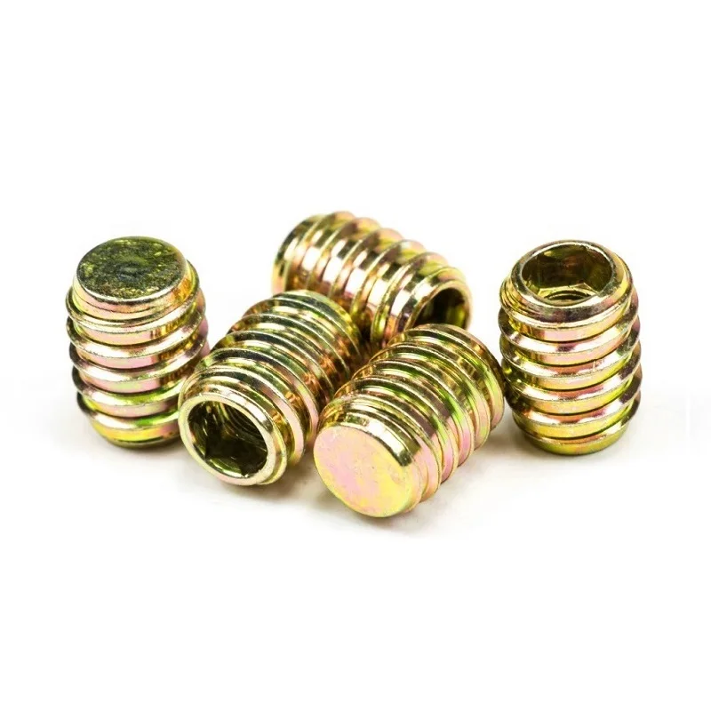 M5 M6 M8 Zinc Alloy Furniture Nut Wood Threaded Connecting Inserts Nut Threaded Nut